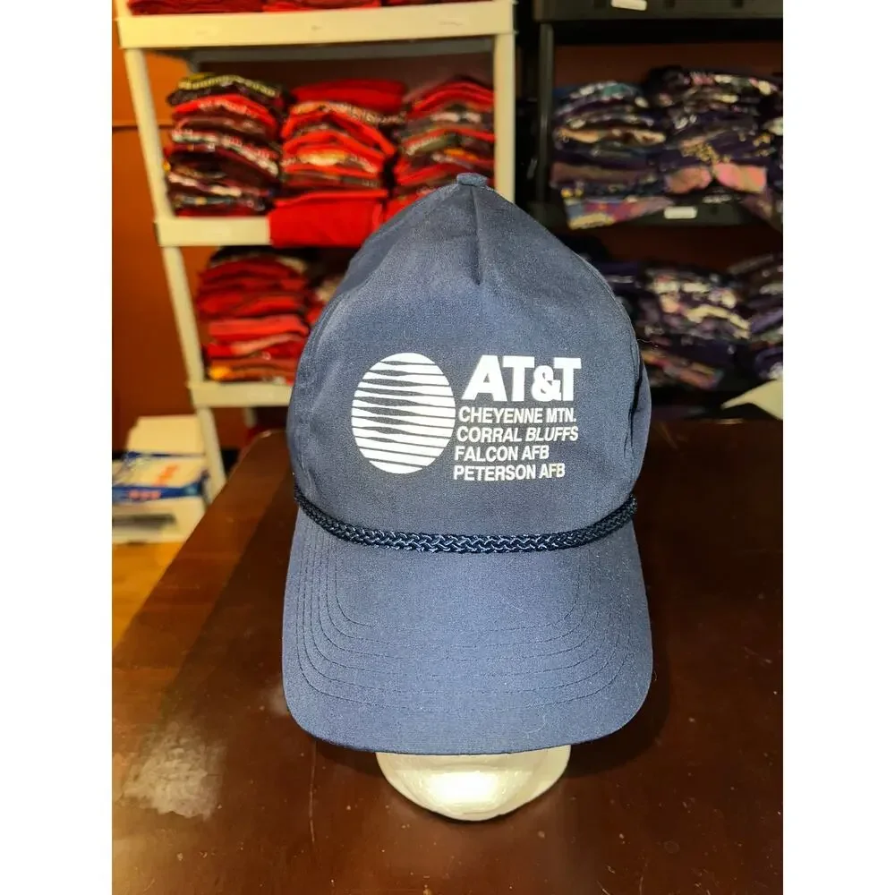Vintage AT&T Hat Cheyenne Mountain Falcon Peterson AFB Air Force Base Cap